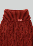 Load image into Gallery viewer, Cable Knit Pullover Dog Jumper - Brick - Pup&Puppy
