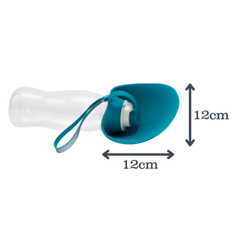 Dog Water Bottle with Fold-Out Leaf Bowl