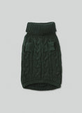 Load image into Gallery viewer, Cable Knit Pullover Dog Jumper - Green - Pup&Puppy
