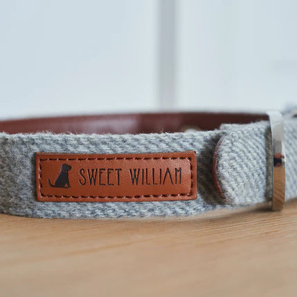 Dog Collar - Grey Tweed