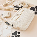 Load image into Gallery viewer, Large Dog Walking Bag - Cream Quilted - Pup&Puppy
