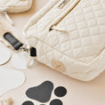 Load image into Gallery viewer, Large Dog Walking Bag - Cream Quilted - Pup&Puppy
