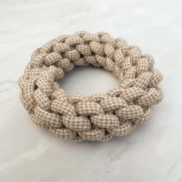 Eco-Friendly Hemp Rope Ring Toy