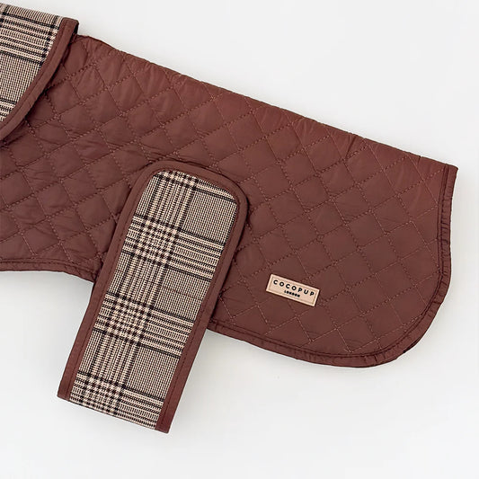 LUXE Quilted Dog Coat - Pup Plaid - Pup&Puppy