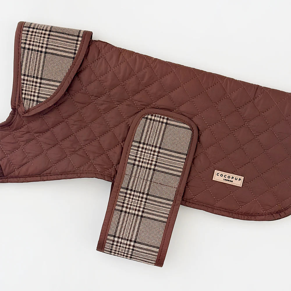 LUXE Quilted Dog Coat - Pup Plaid - Pup&Puppy
