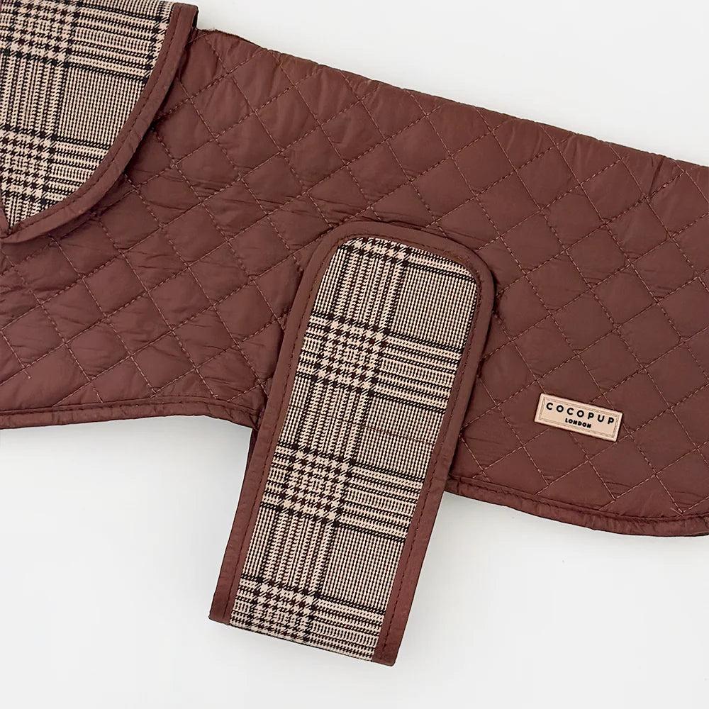 LUXE Quilted Dog Coat - Pup Plaid - Pup&Puppy