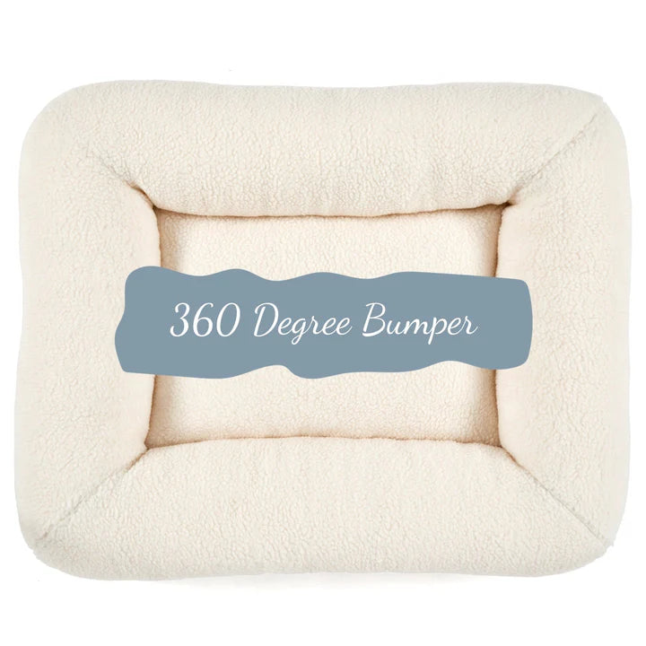 Puppillow Fleece Dog Bed - Natural