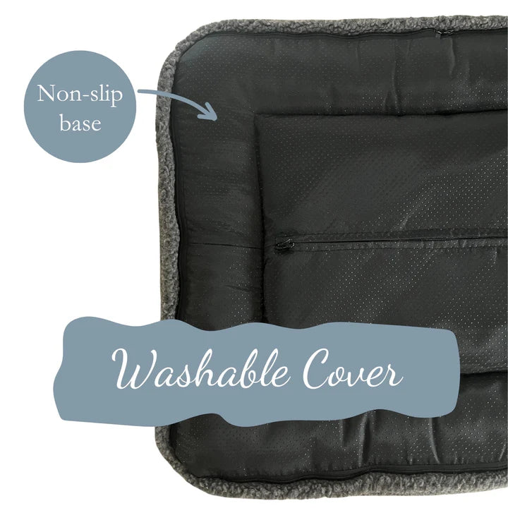 Puppillow Fleece Dog Bed - Natural