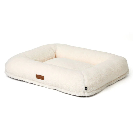 Puppillow Fleece Dog Bed - Natural