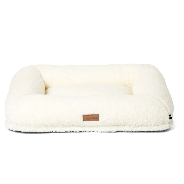 Puppillow Fleece Dog Bed - Natural