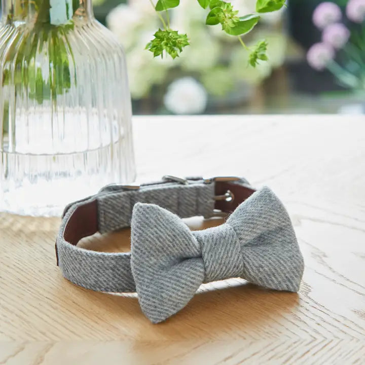 Bow Tie - Grey Tweed