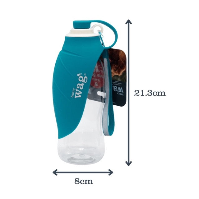 Dog Water Bottle with Fold-Out Leaf Bowl